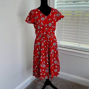 TALBOTS | Umbrella Patterned Dress